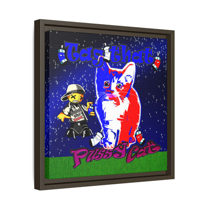 tag that - framed canvas art ('snoops' background)