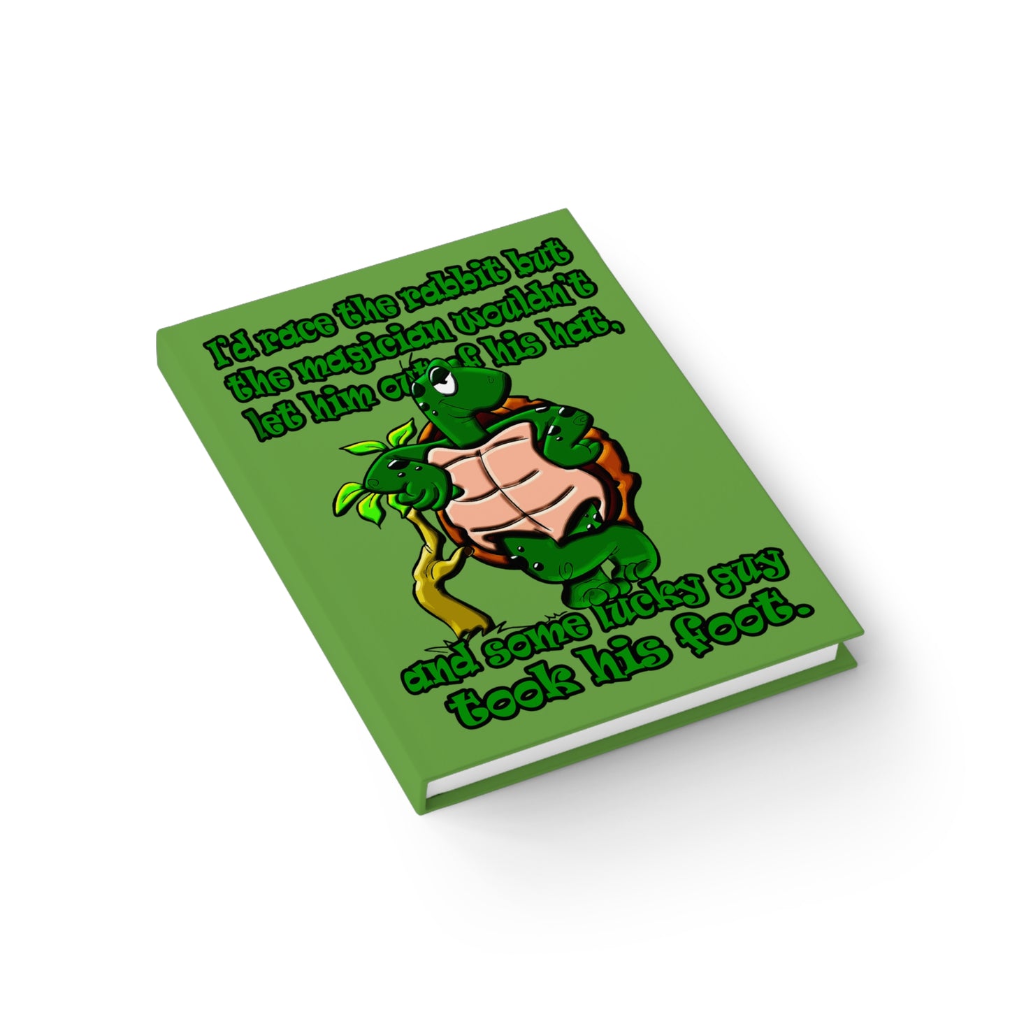 turtle race - journal-lined (green)