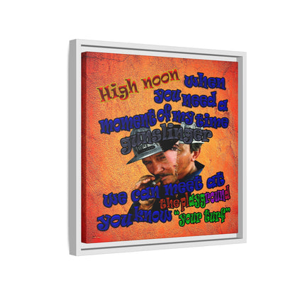 high noon - framed canvas art (burnt orange)