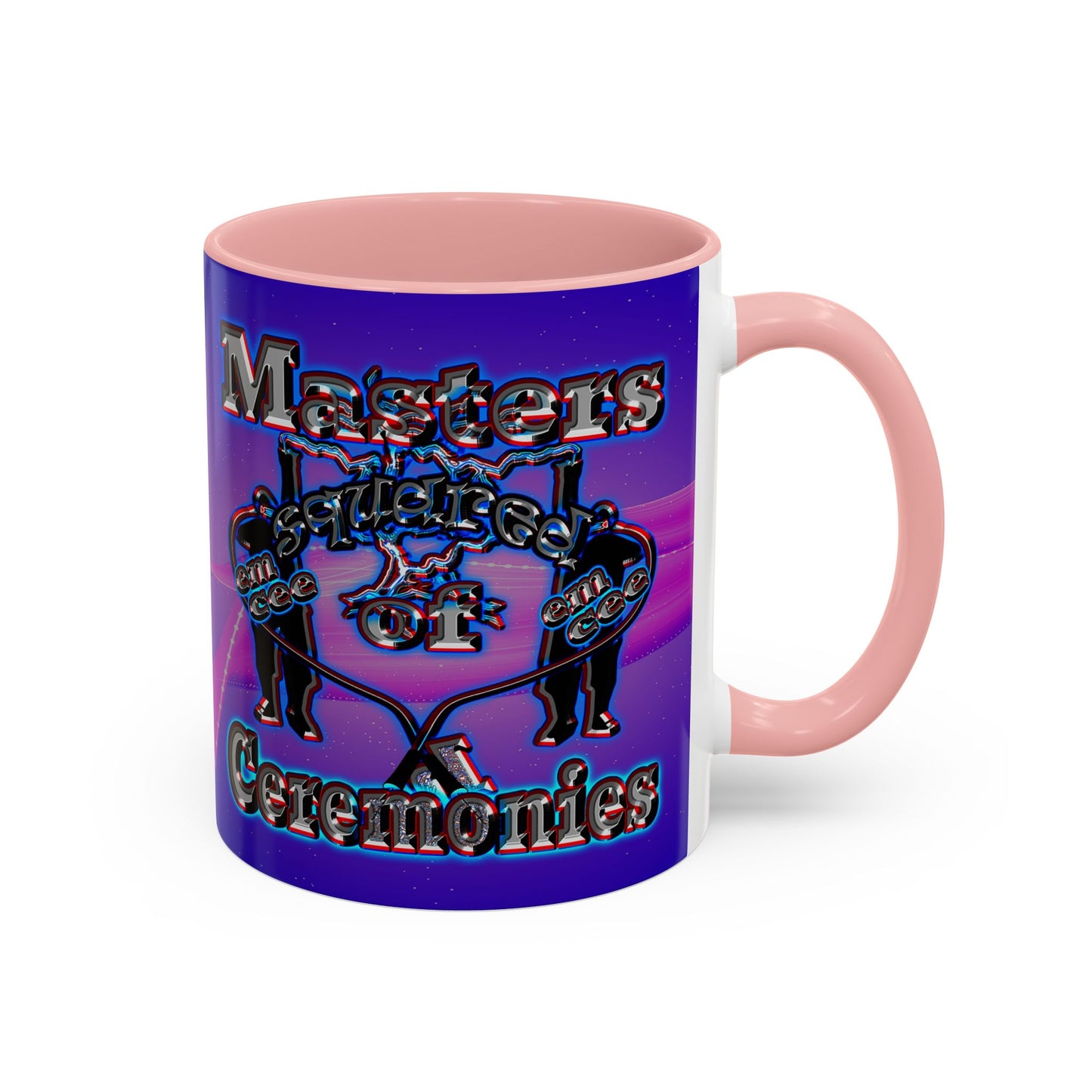 em cee squared - Accent Mug (purple-pink wave)