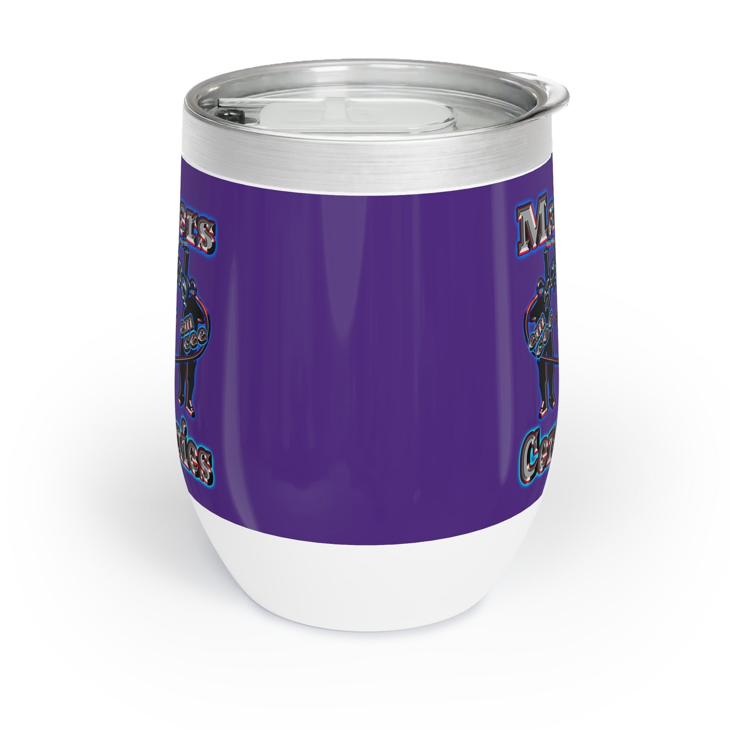 em cee squared - Chill Wine Tumbler (purple)