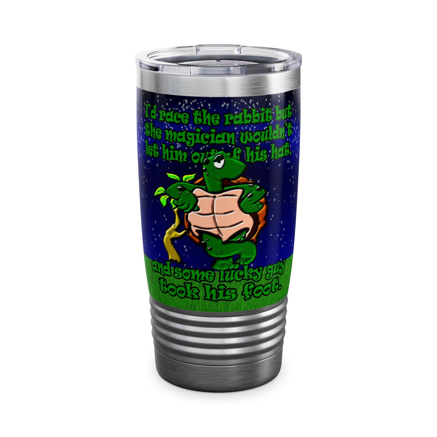 turtle race - Ringneck Tumbler, 20oz ('snoops' background)