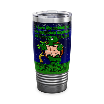 turtle race - Ringneck Tumbler, 20oz ('snoops' background)