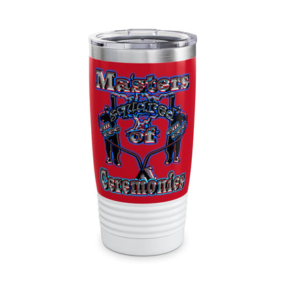 em cee squared - Ringneck Tumbler, 20oz (dark red)