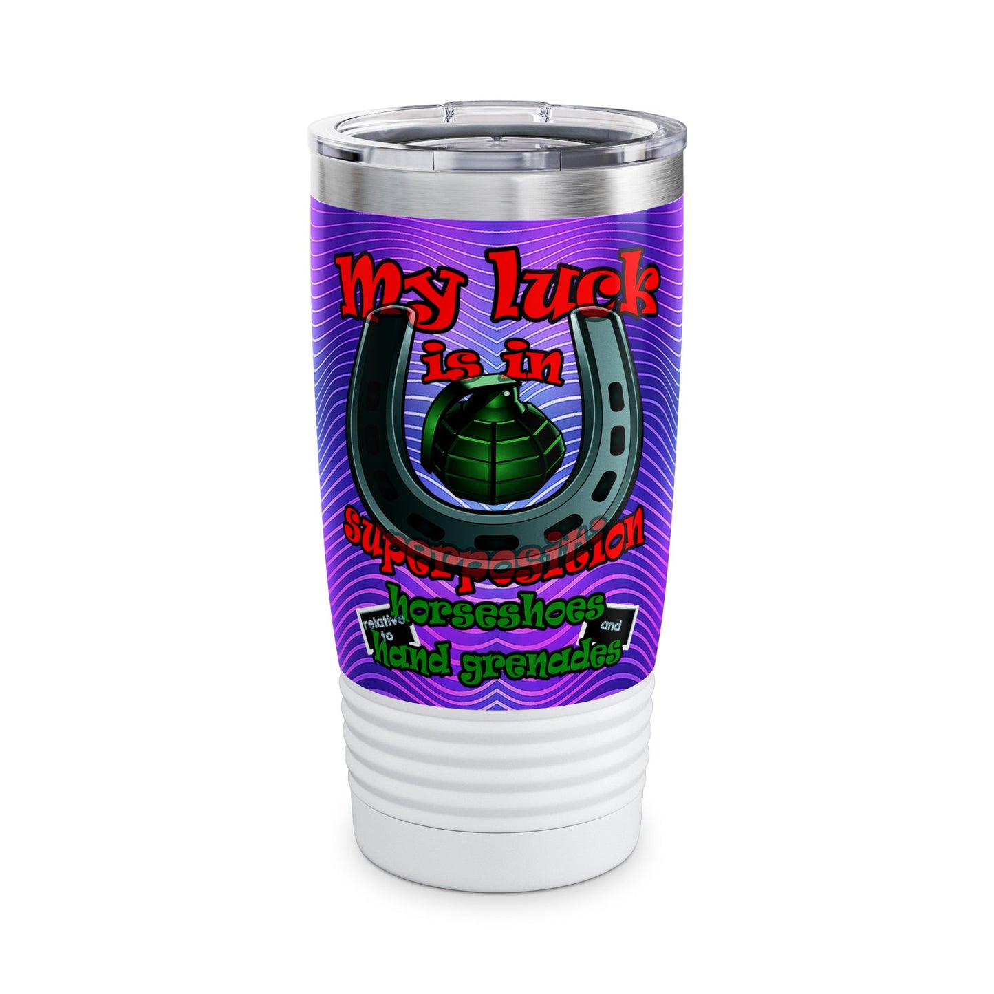 my luck - Ringneck Tumbler, 20oz (purple wave)