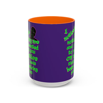 noticed you noticing - Accent Mug (purple)