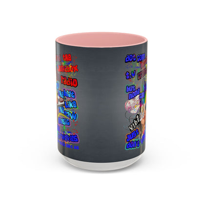 drop the beat - Accent Mug (grey-light grey)