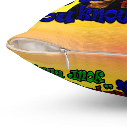 high noon - Spun Polyester Square Pillow - (color blur)