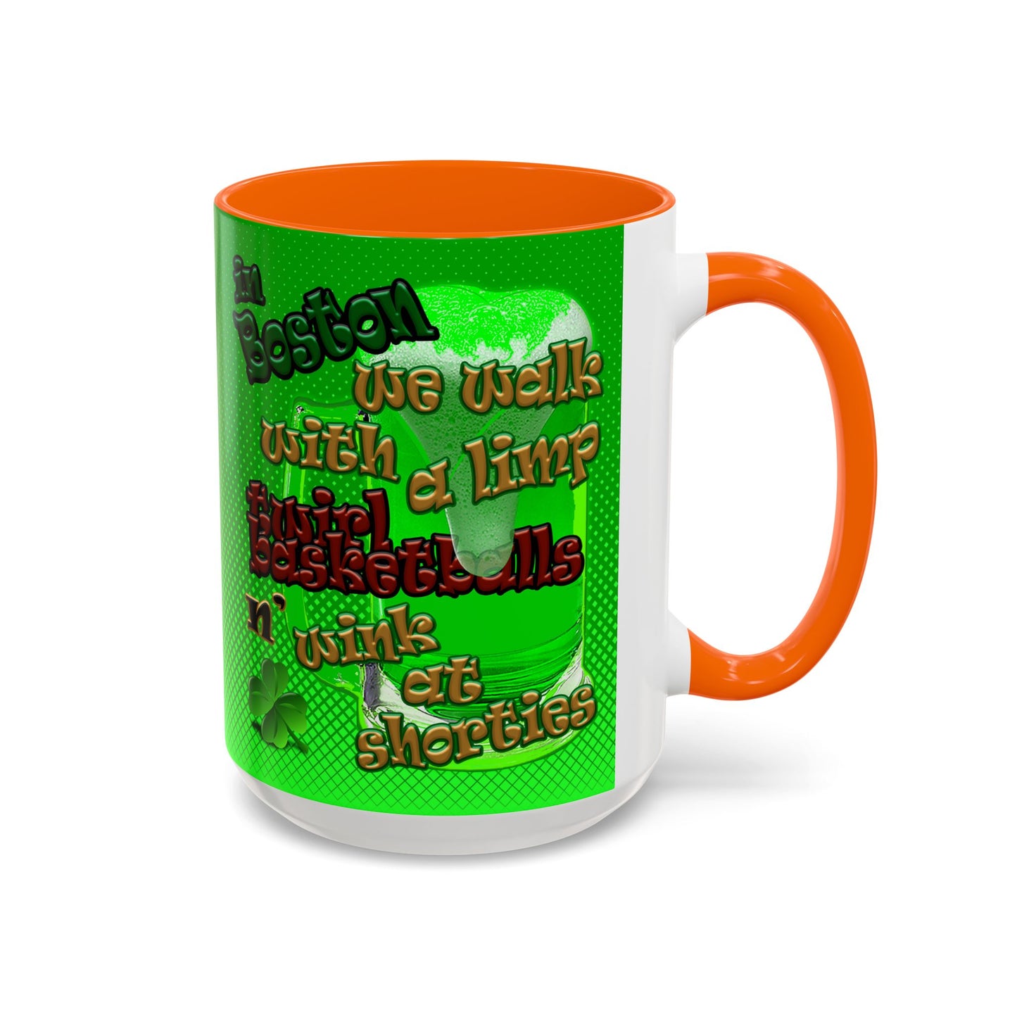 celtics logo - Accent Mug (logo green)