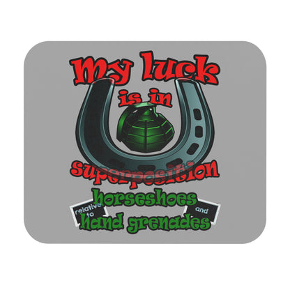 my luck - Mouse Pad (Rectangle) (light grey)