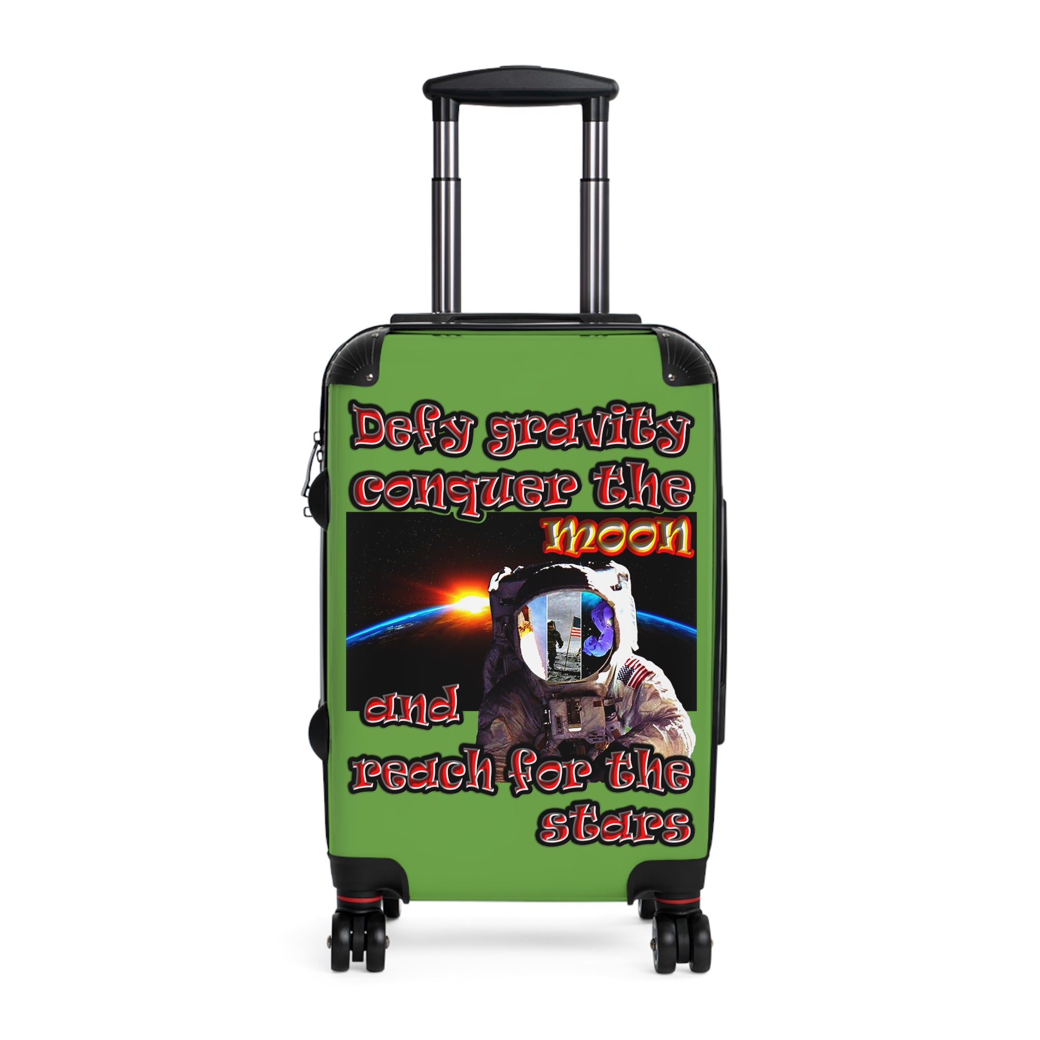 defy conquer reach - Suitcase (green)