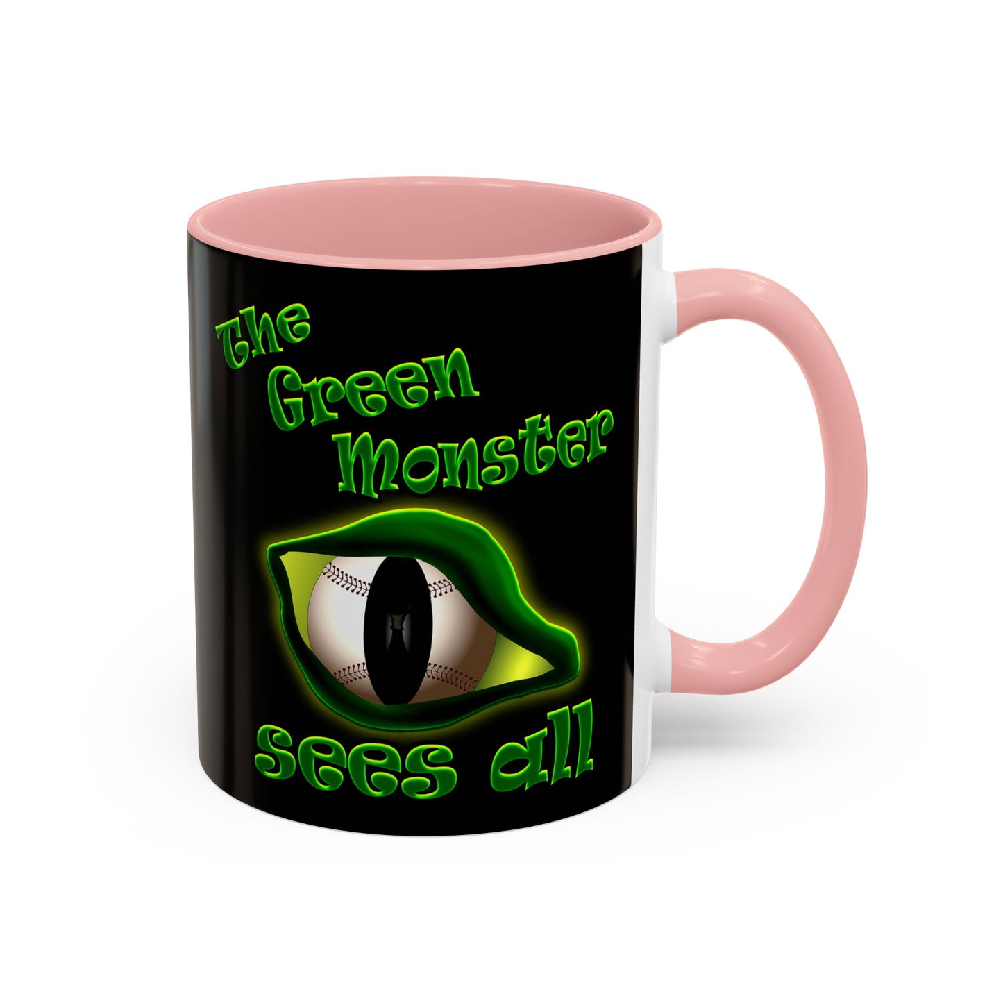 green monster - Accent Mug (black)