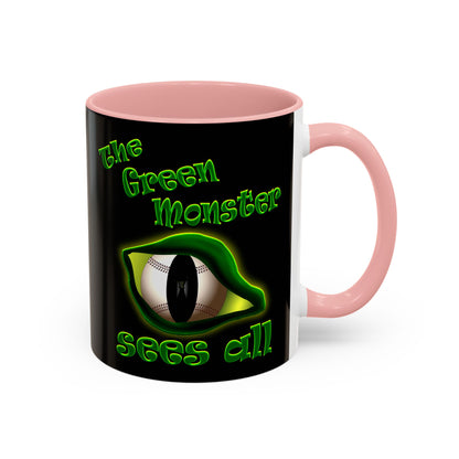 green monster - Accent Mug (black)