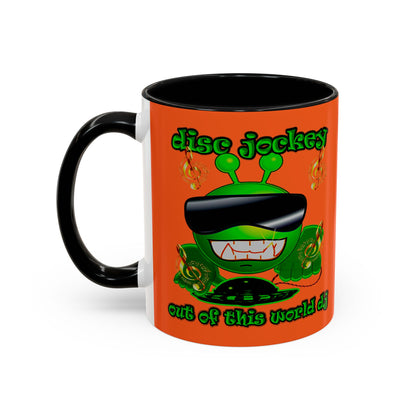 disc jockey - Accent Mug (orange)