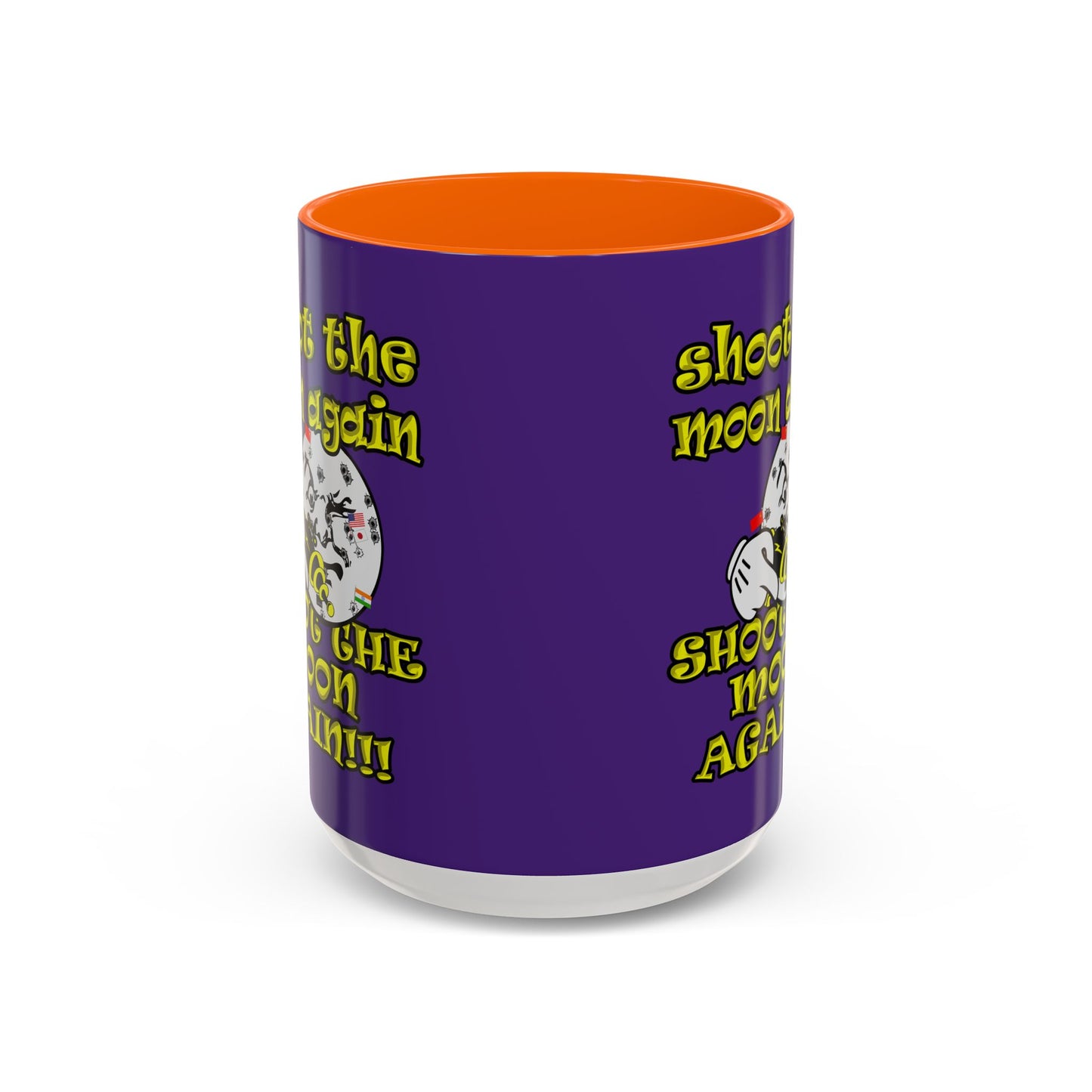 shoot the moon again - Accent Mug (purple)