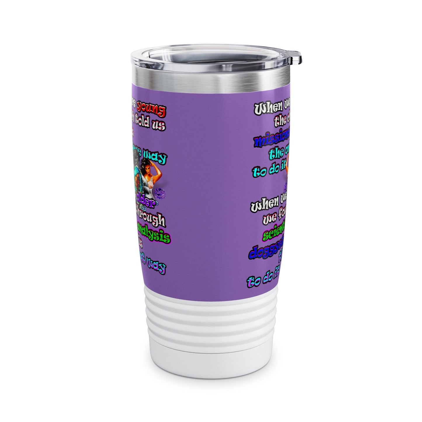 doggystyle - Ringneck Tumbler, 20oz (light purple)