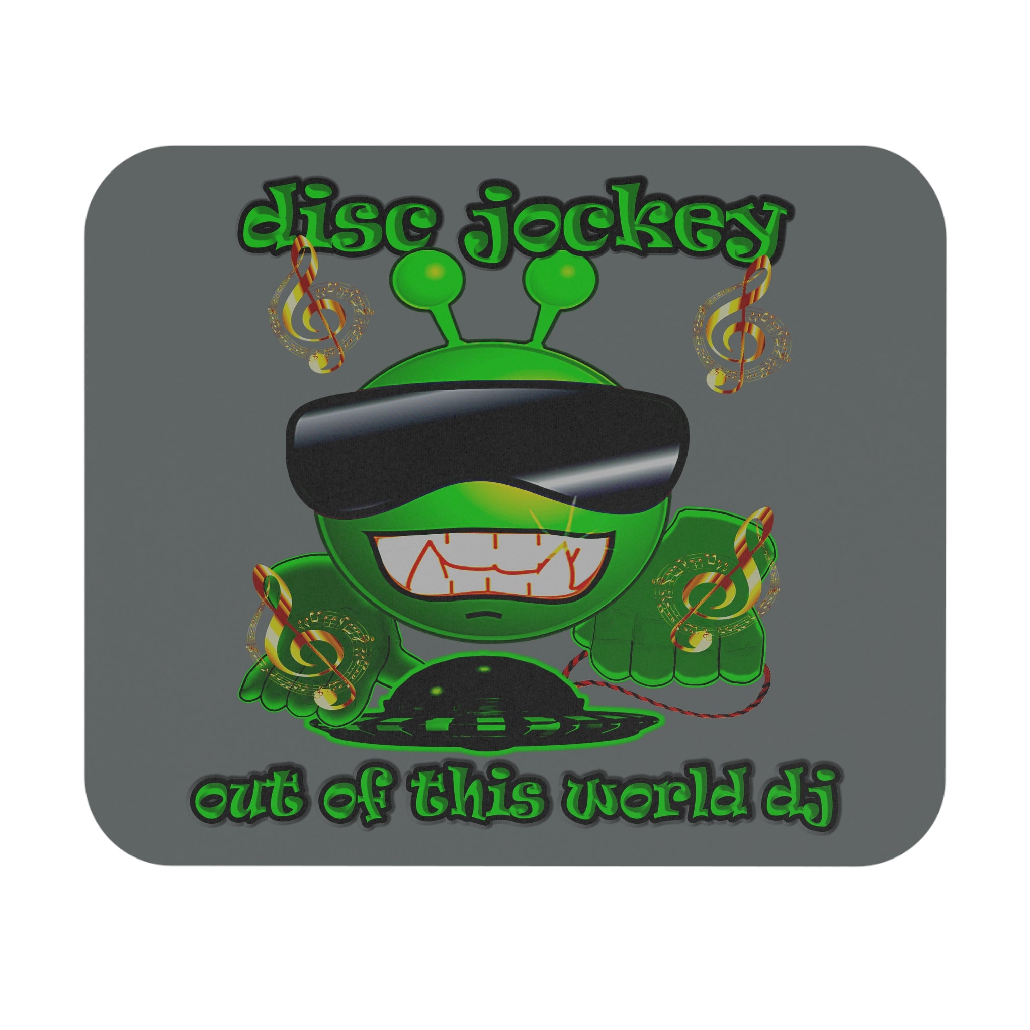 disc jockey - Mouse Pad (Rectangle) (dark grey)