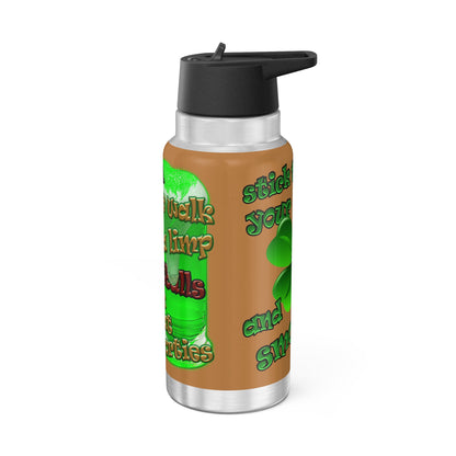 celtics logo - Gator Tumbler, 32oz (light brown)