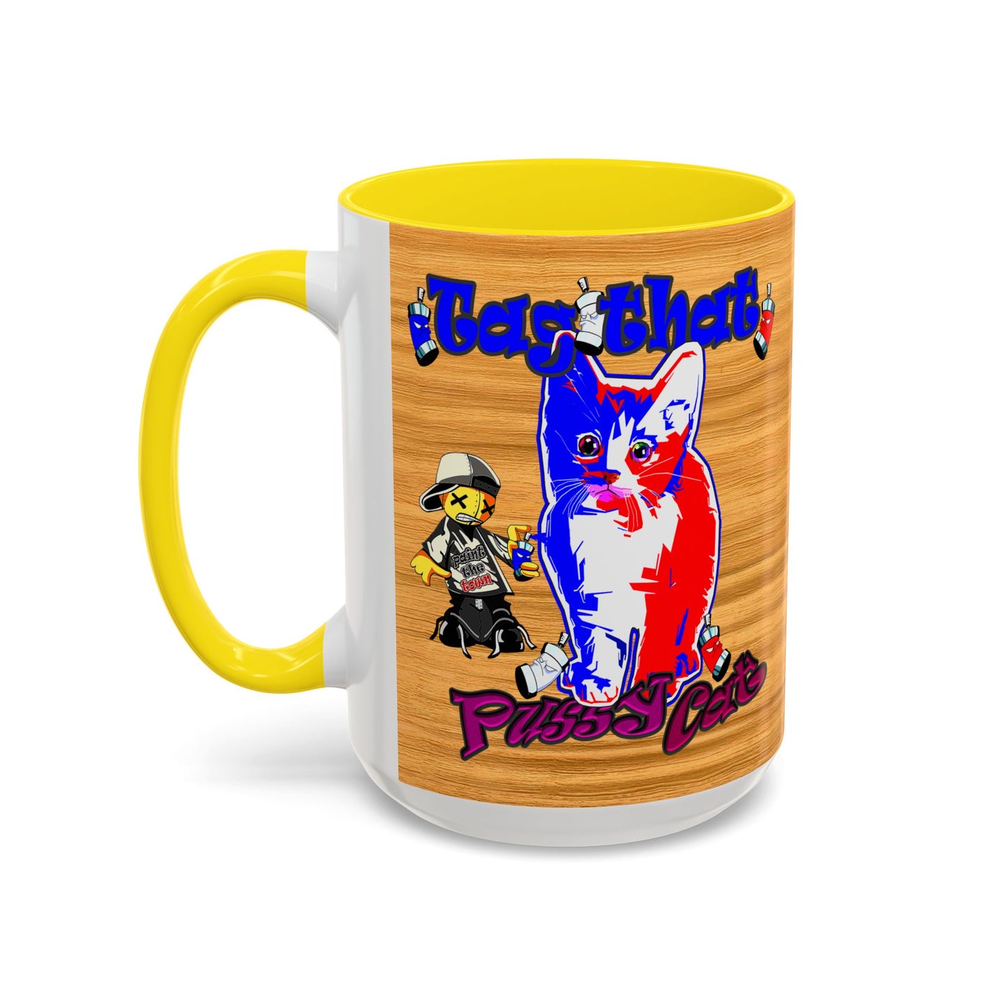 tag that - Accent Mug (butterscotch wood finish)