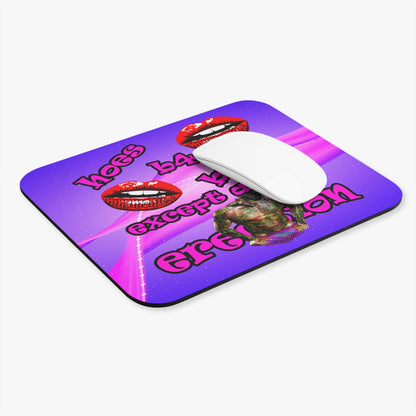 hoes b4 bros - Mouse Pad (Rectangle) (purple-pink wave)
