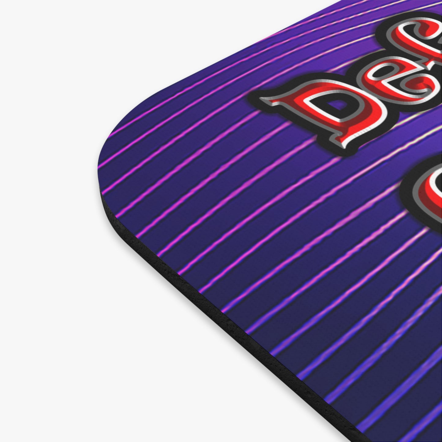 defy conquer reach - Mouse Pad (Rectangle) (purple wave)