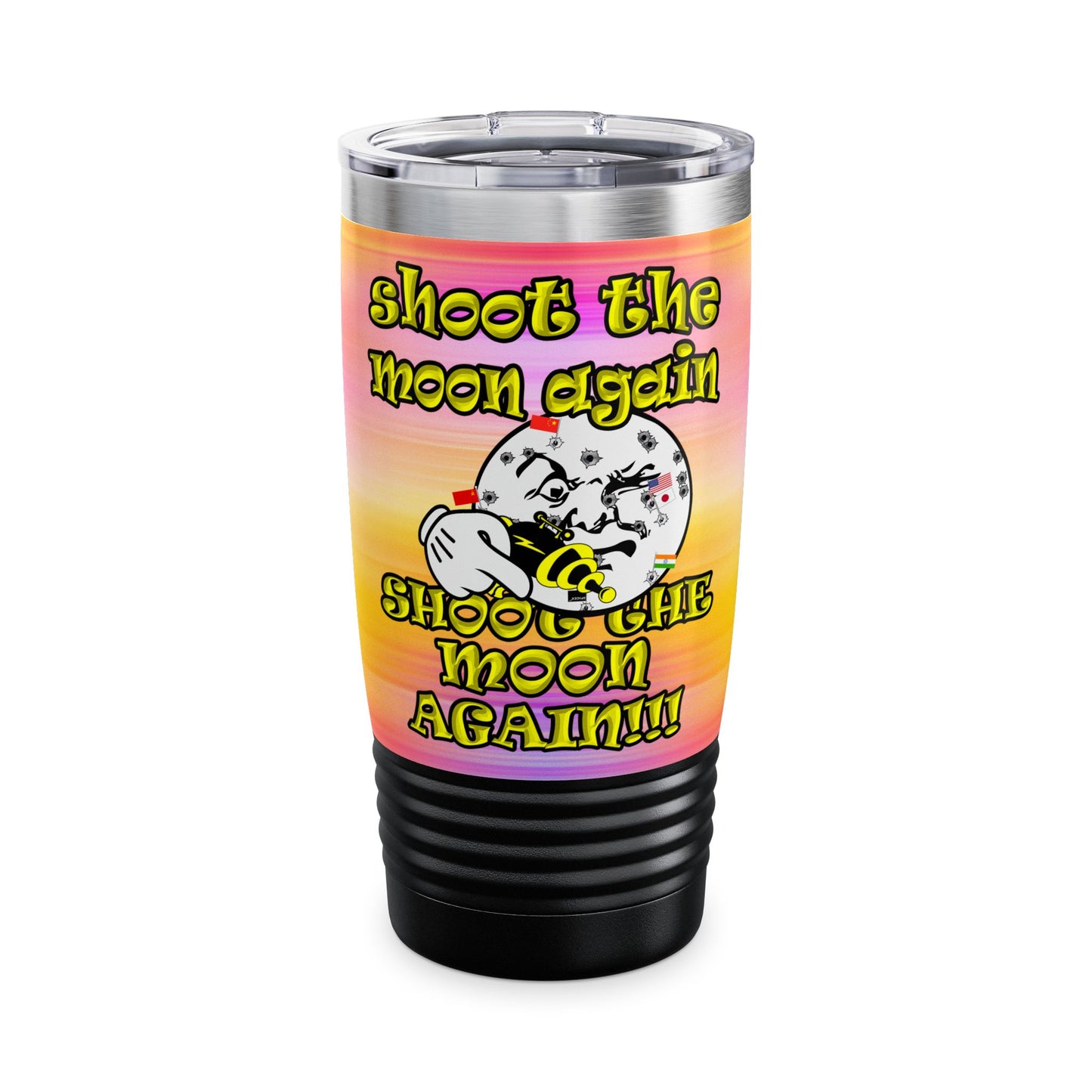 shoot the moon again - Ringneck Tumbler, 20oz (color blur)