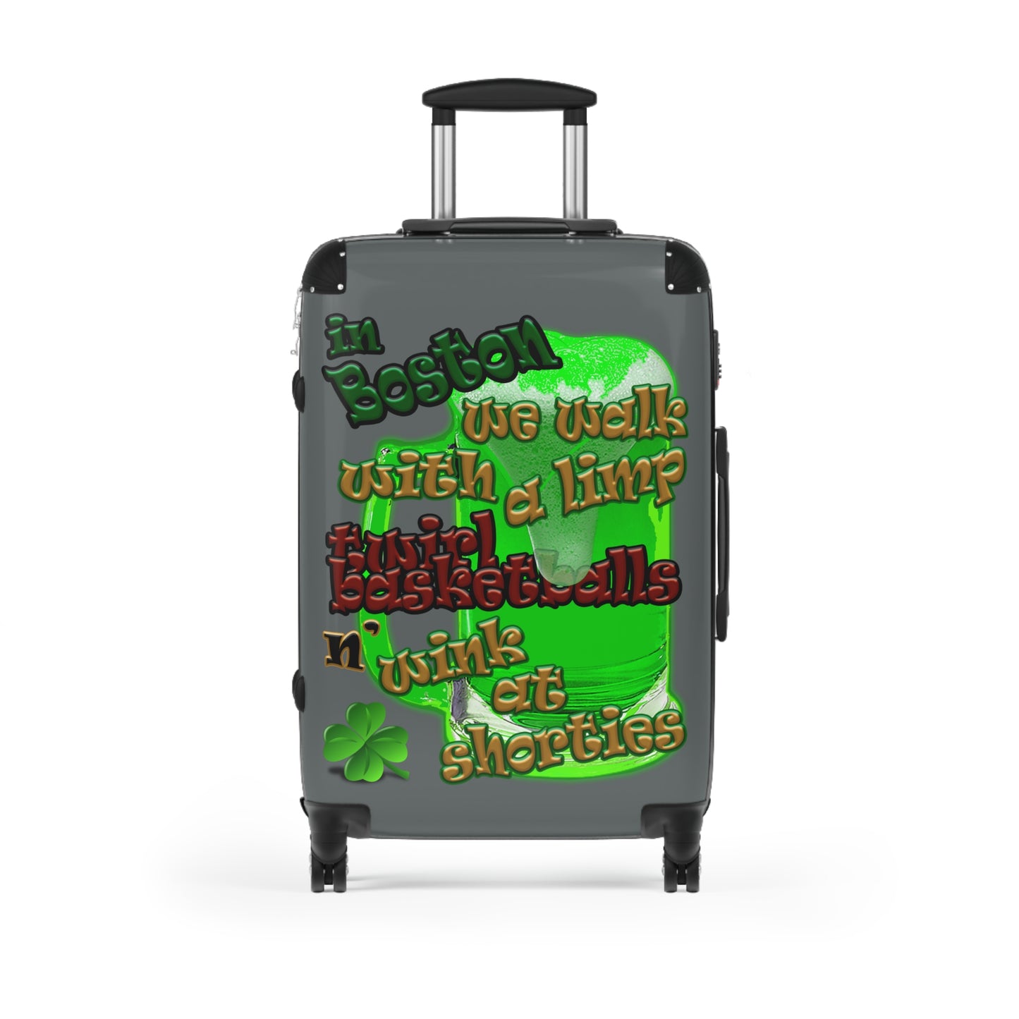 celtics logo - Suitcase (dark grey)