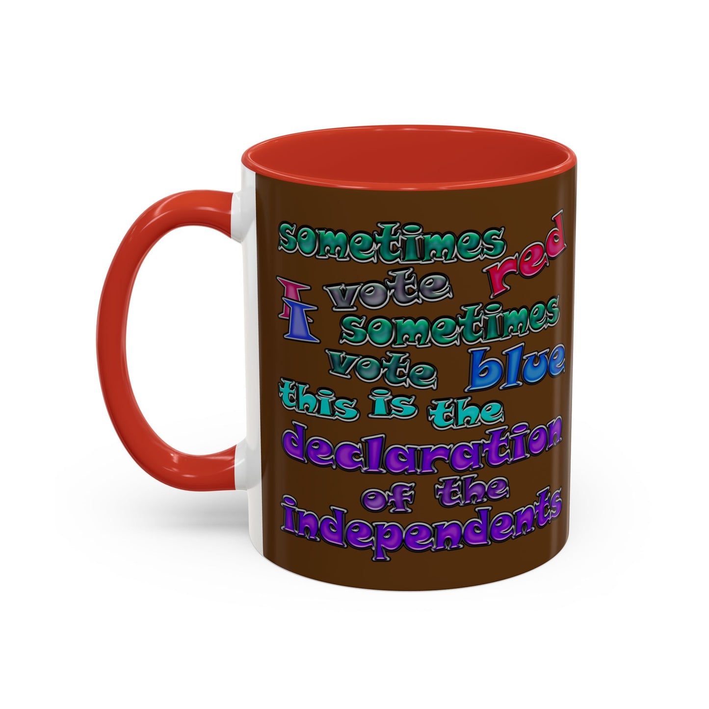 declaration of the independents - Accent Mug (brown)