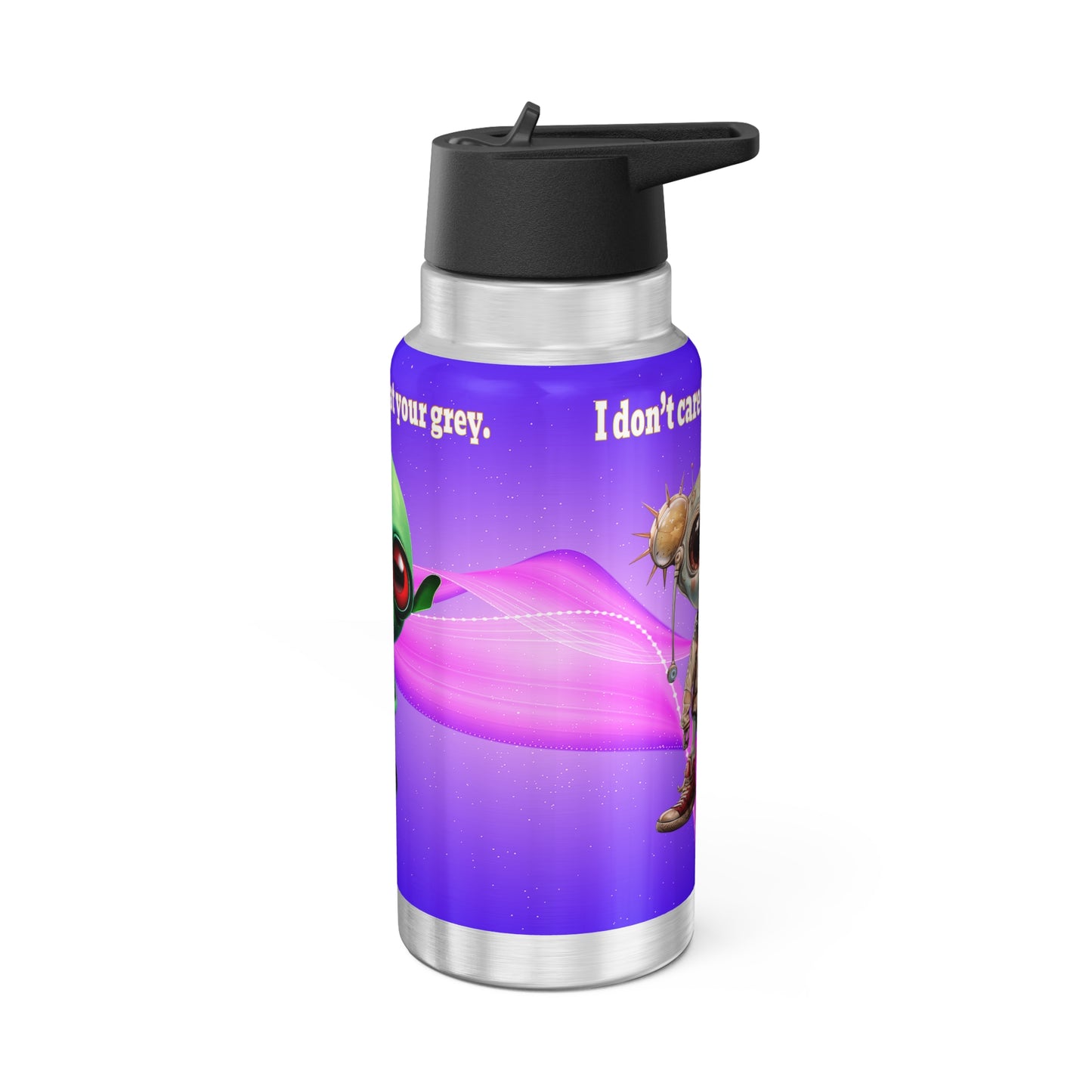 I don't care that your grey - Gator Tumbler, 32oz  (purple-pink wave)