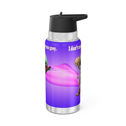 I don't care that your grey - Gator Tumbler, 32oz  (purple-pink wave)