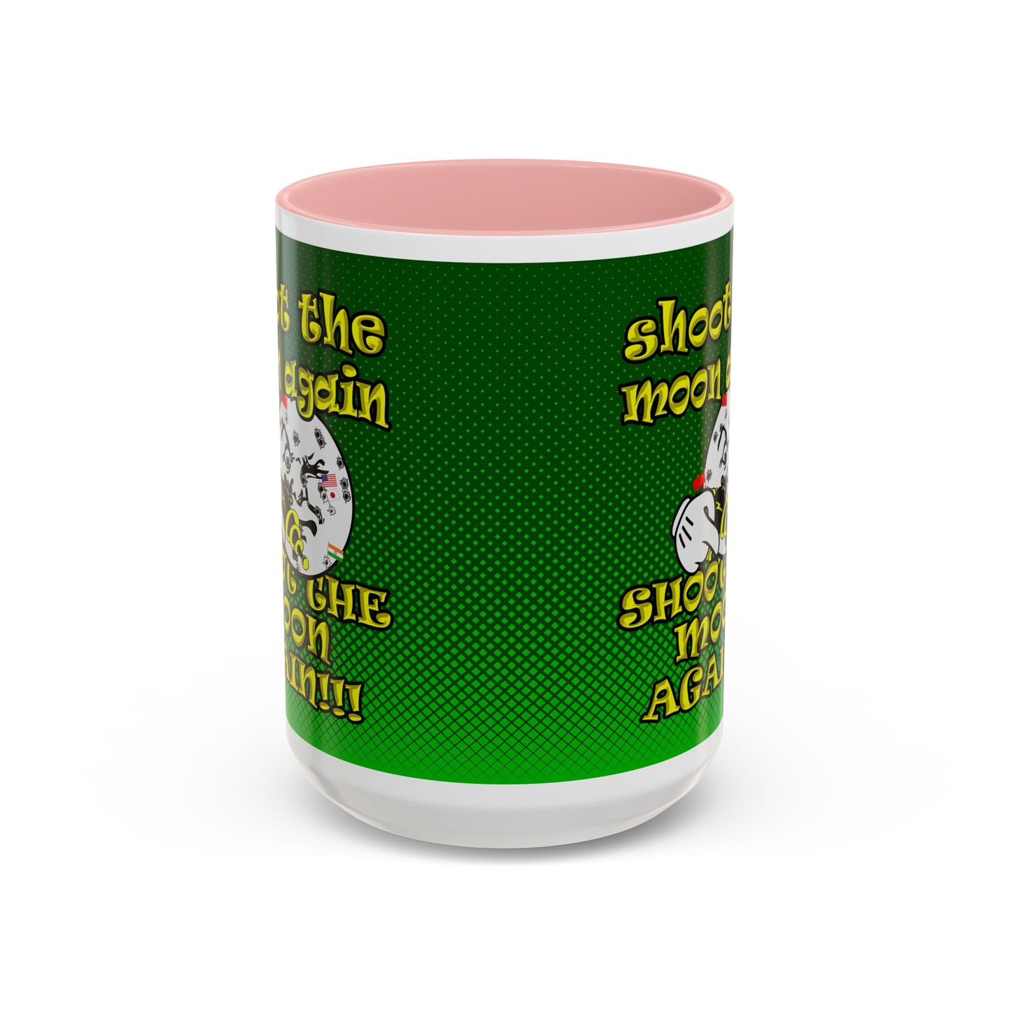 shoot the moon again - Accent Mug (logo green)