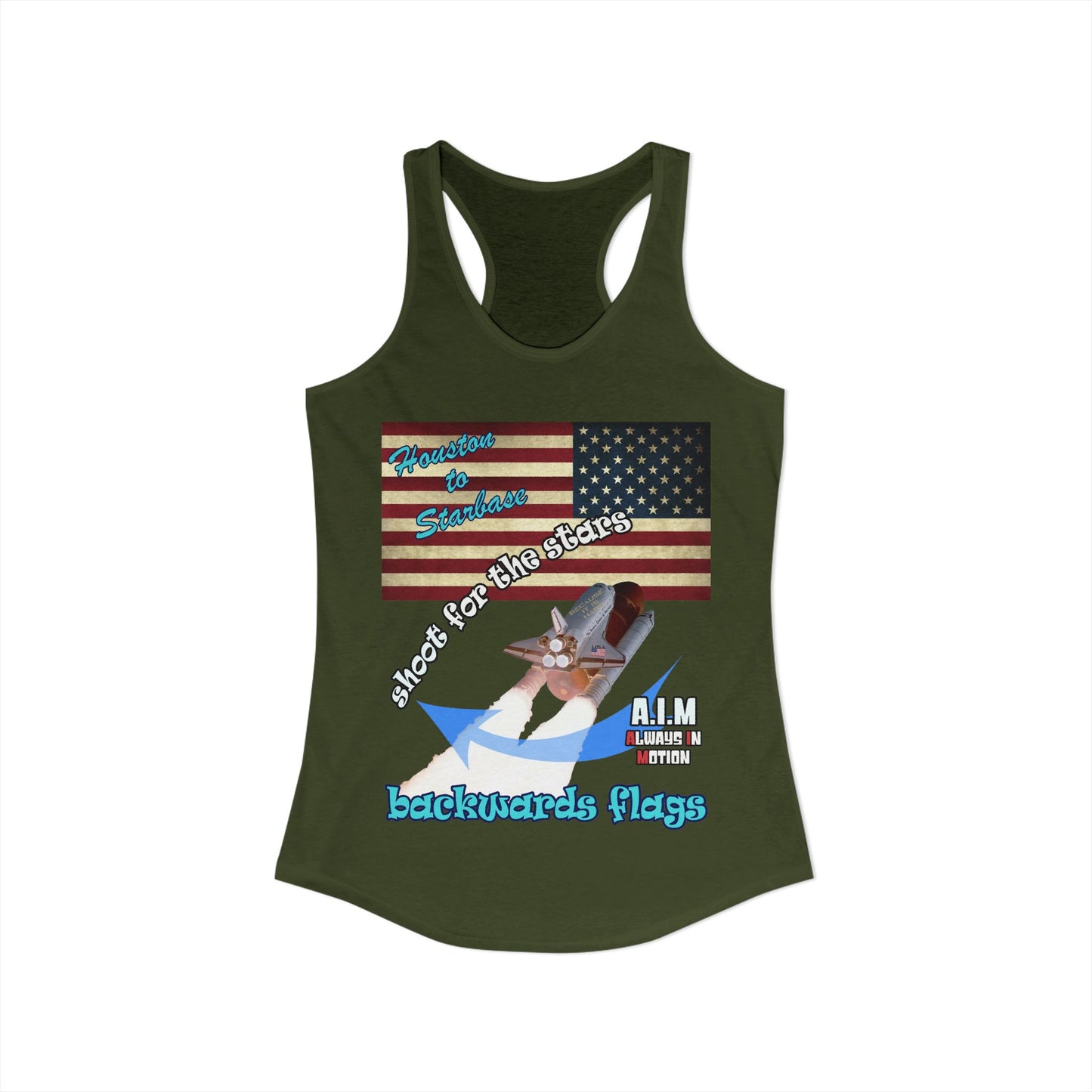 shoot for the stars - Women's Ideal Racerback Tank