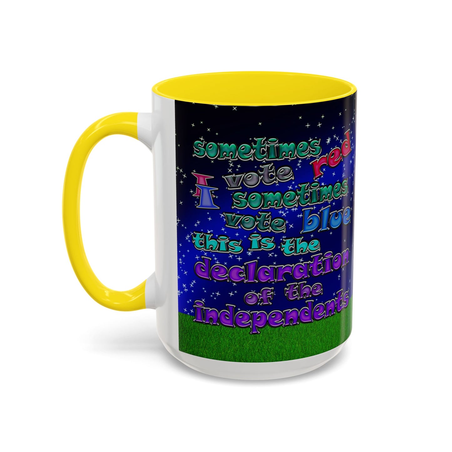 declaration of the independents - Accent Mug ('snoops' background)