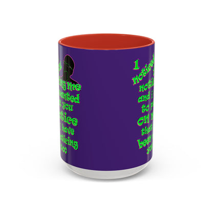 noticed you noticing - Accent Mug (purple)