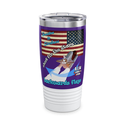 shoot for the stars - Ringneck Tumbler, 20oz (purple)