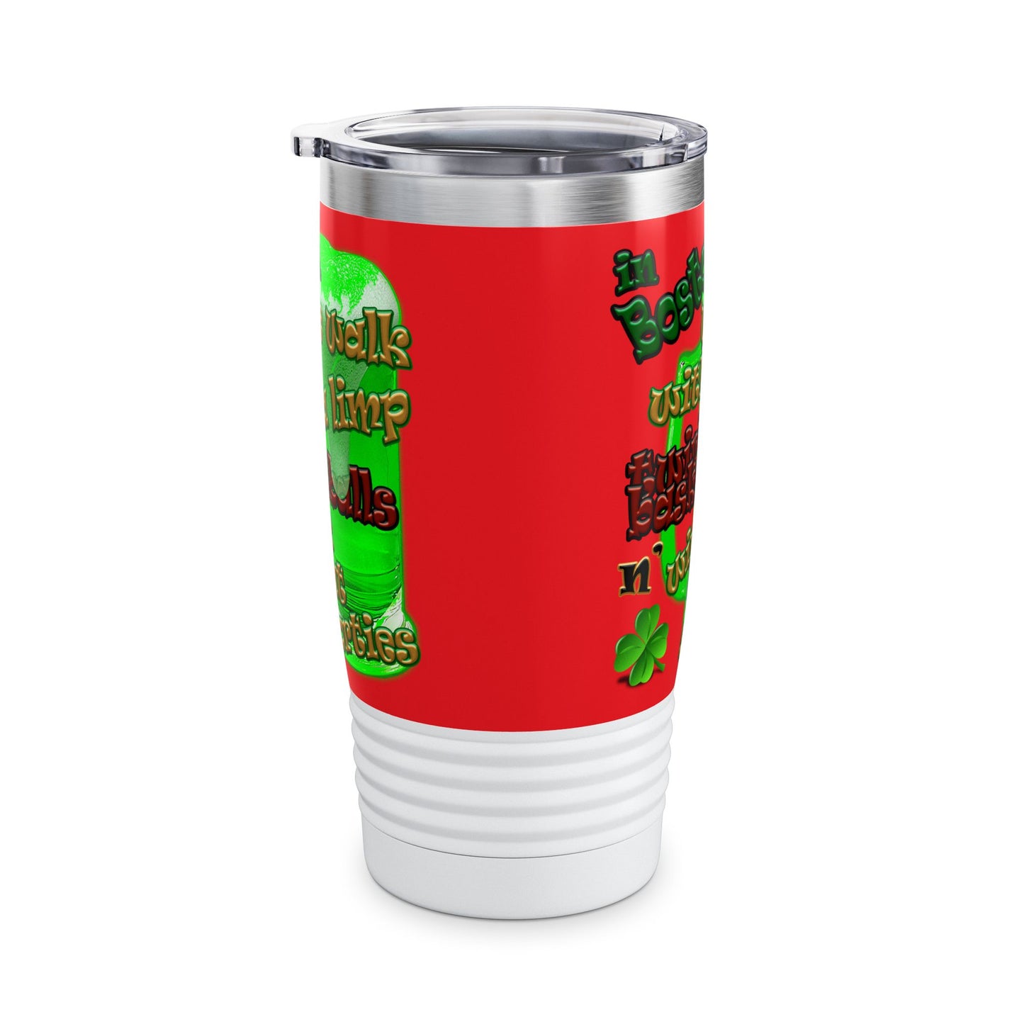 celtics logo - Ringneck Tumbler, 20oz (red)