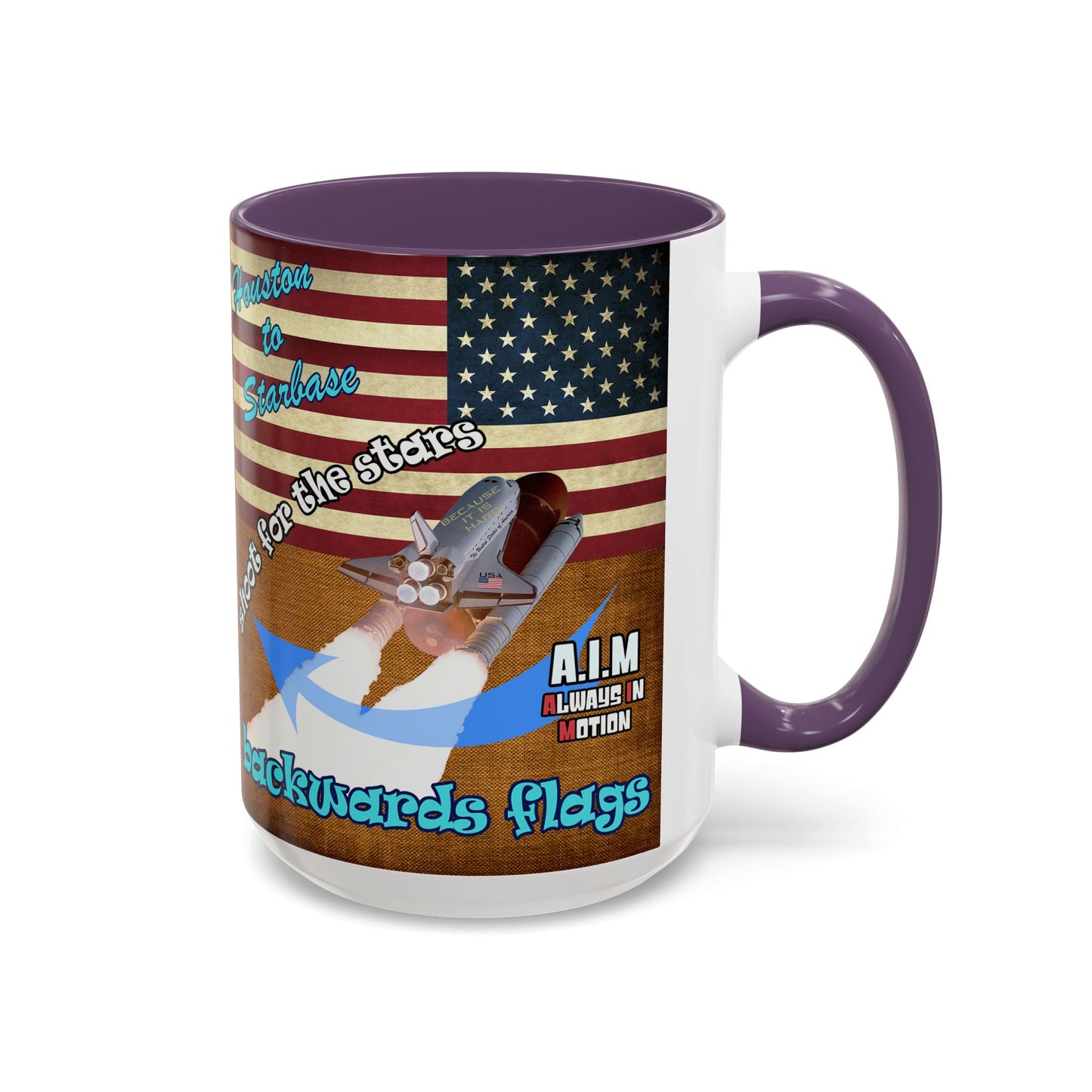 shoot for the stars - Accent Mug (brown papyrus)