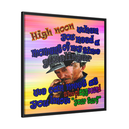 high noon - framed canvas art (color blur)