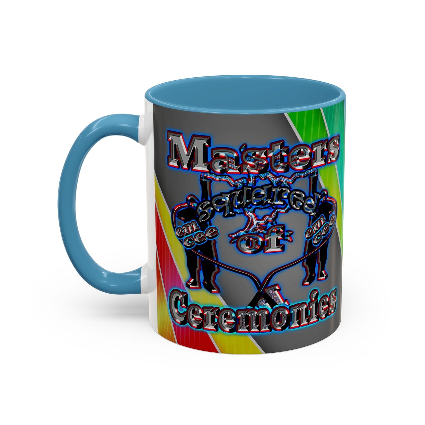 em cee squared - Accent Mug (rainbow split)