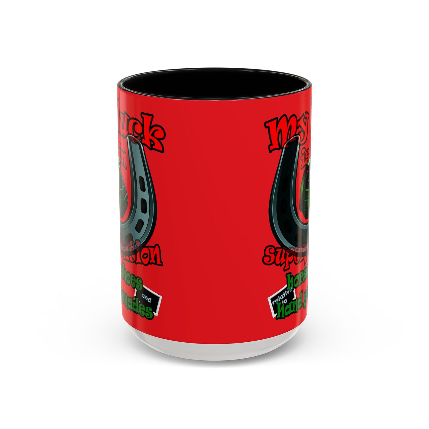 my luck - Accent Mug (red)