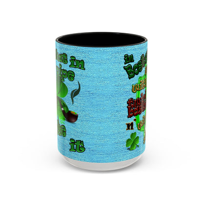 celtics logo - Accent Mug (faded blue)