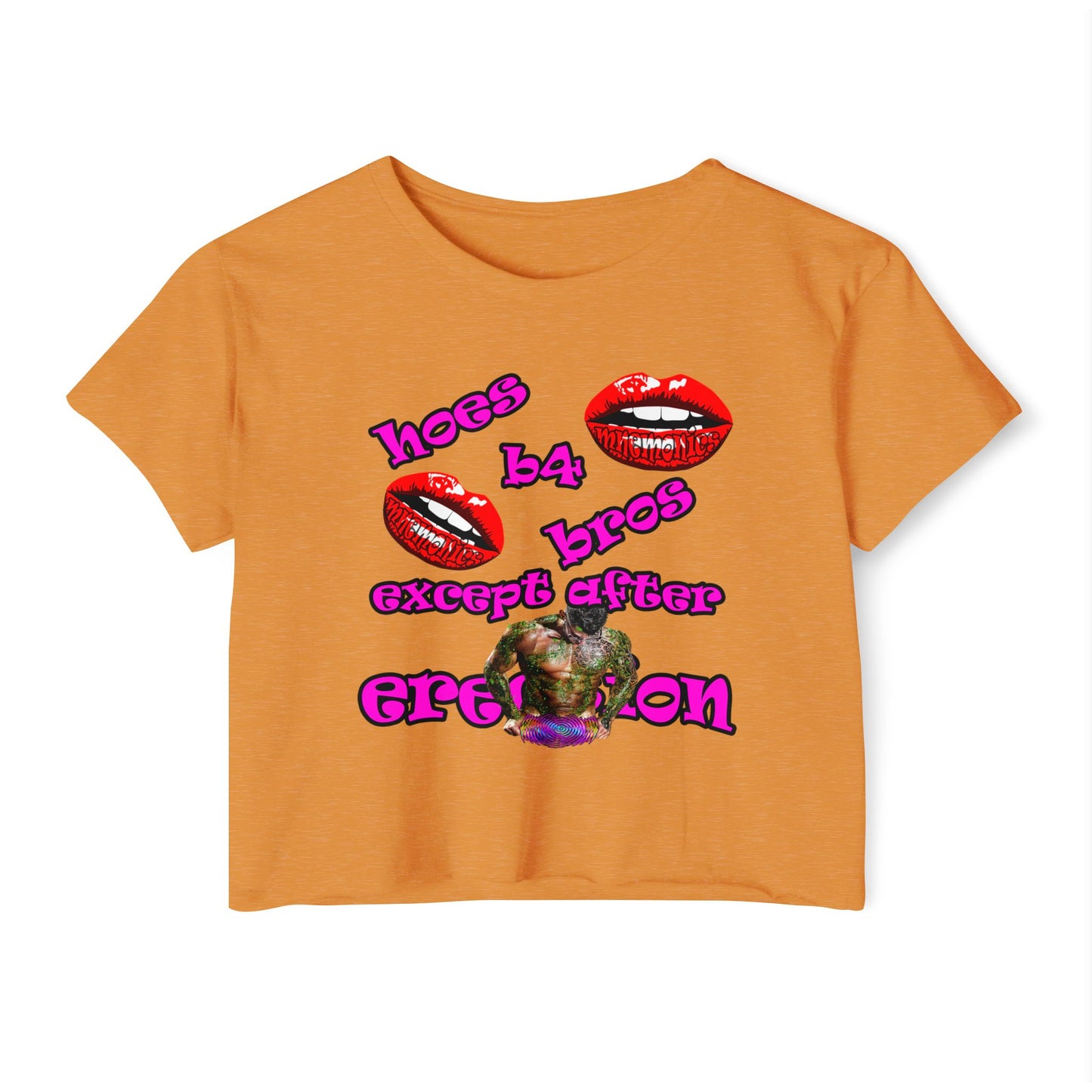 hoes b4 bros - Women's Festival Crop Top