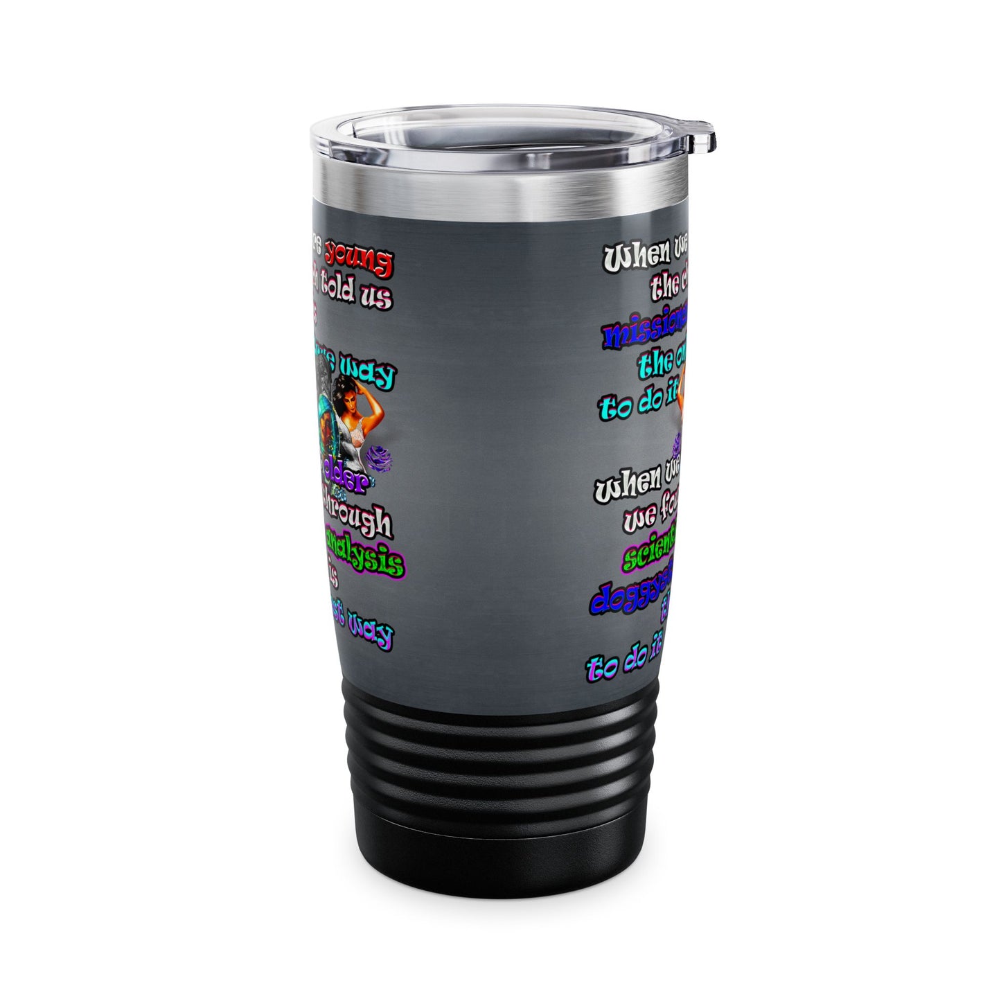 doggystyle - Ringneck Tumbler, 20oz (grey-light grey)