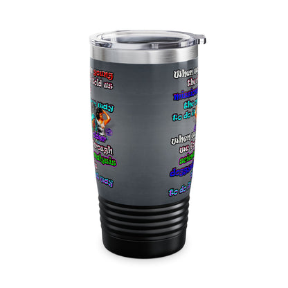 doggystyle - Ringneck Tumbler, 20oz (grey-light grey)