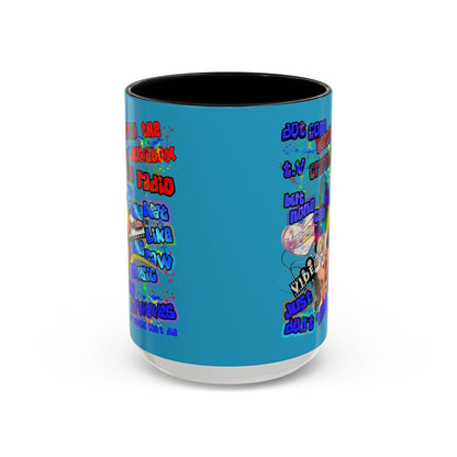 drop the beat - Accent Mug (turquoise)