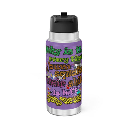 the bum's shit - Gator Tumbler, 32oz (light purple)