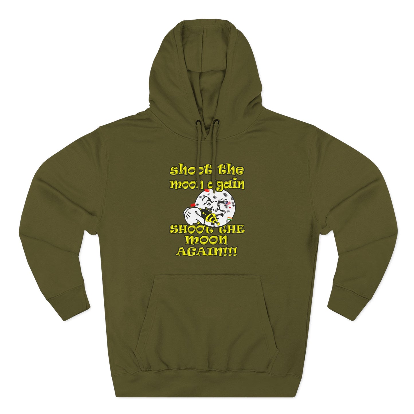 shoot the moon again - Three-Panel Fleece Hoodie