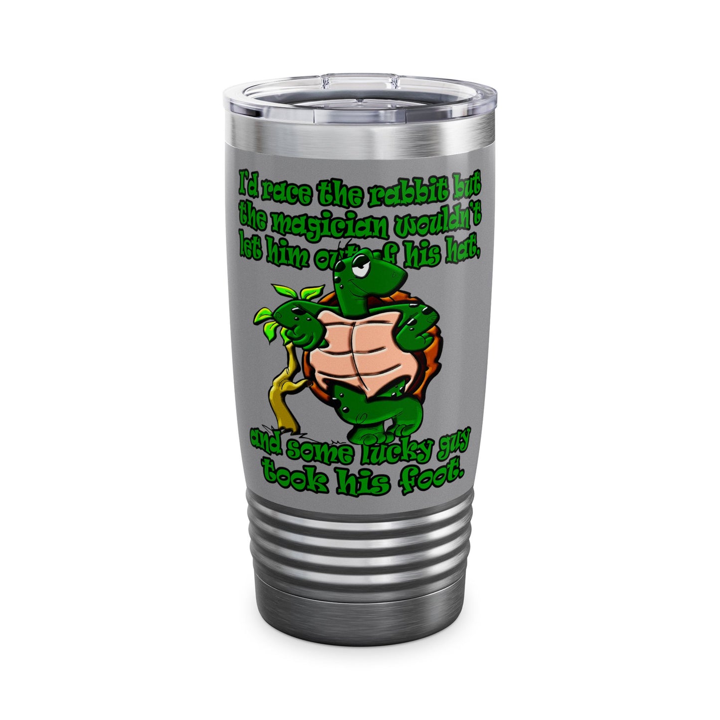 turtle race - Ringneck Tumbler, 20oz (grey)