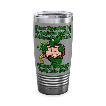 turtle race - Ringneck Tumbler, 20oz (grey)