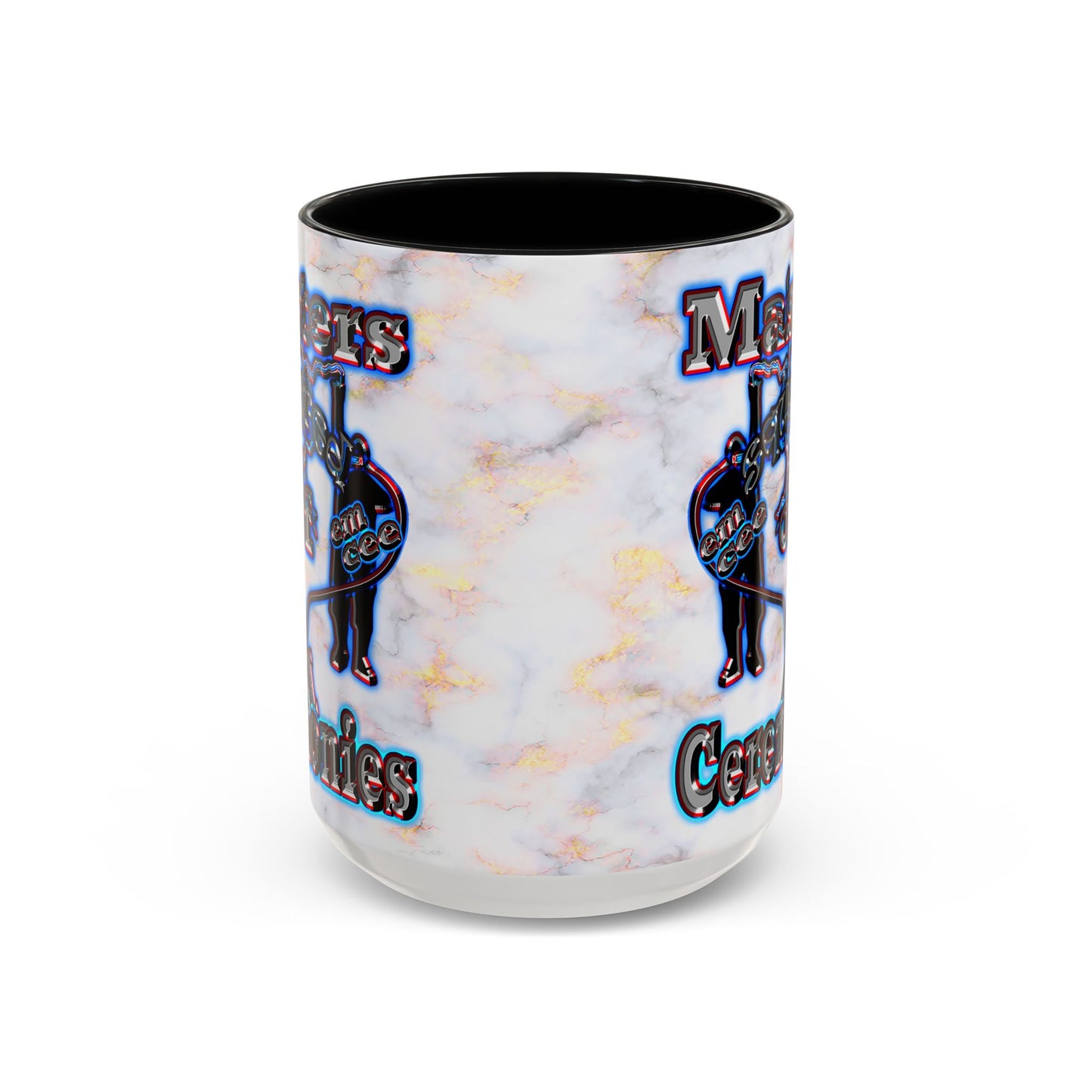 em cee squared - Accent Mug (white marble)